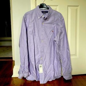 NWT Ralph Lauren Classic fit men’s button down shirt in size large